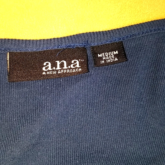 2 blue camisoles, size medium, 1 satin, 1 stretch cotton. - Picture 9 of 9